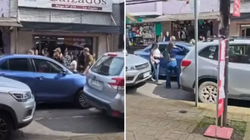 Golpeó a una carabinera: Dos mujeres fueron detenidas en el centro de Los Ángeles
