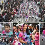 Niños, jóvenes y adultos formaron parte de la delegación de Awkan Kuyen, que recorrió las calles de Valparaíso durante las jornadas del 3 y 4 de octubre., Cedida