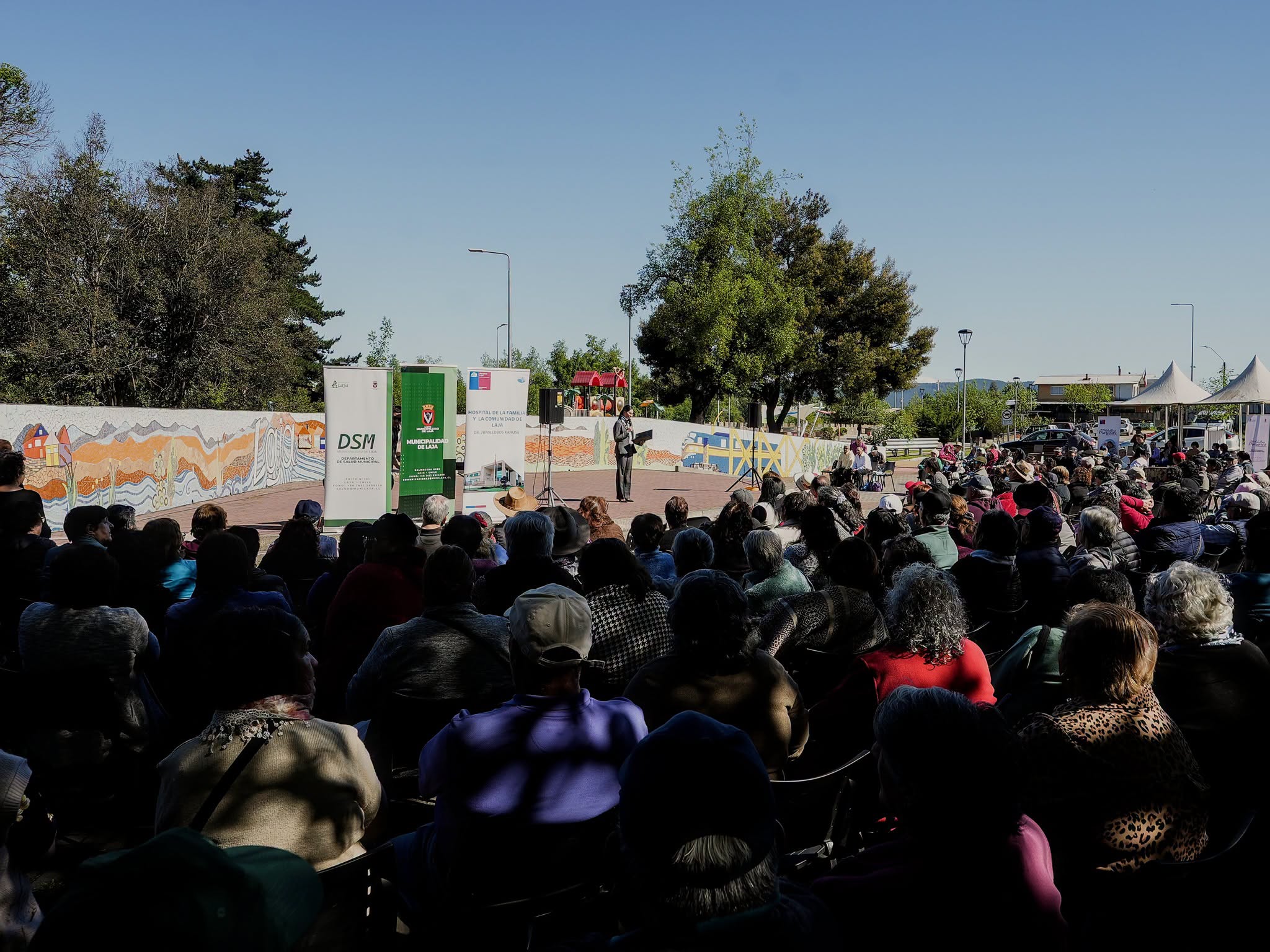 La jornada fue organizada de manera colaborativa por la Municipalidad de Laja, el Centro Integral, la UCAM Laja y los programas Más AMA del Departamento de Salud Municipal y del Hospital de Laja. / Municipalidad de Laja