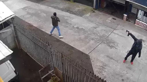 FOTO:Ataque a balazos contra barbería en Cabrero deja dos personas lesionadas