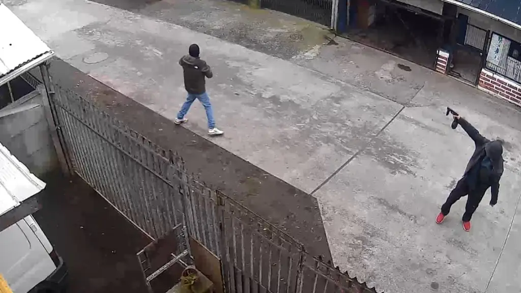Balacera en Jardines del Alto, Cabrero, Captura de Video