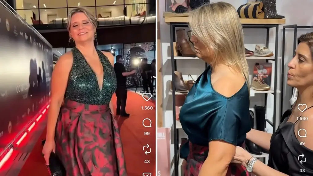 Por primera vez, estoy con una diseñadora angelina: Marianne Gringa Schmidt se lució en Premios Cordillera con diseño local, Mucho Gusto