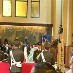 El general director de Carabineros, Marcelo Araya, destacó la vocación de servicio de Jaime Urrea durante su despedida en la Catedral de Los Áng, La Tribuna