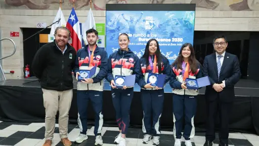 Felipe Olivares fue homenajeado tras obtener bronce en los Juegos Suramericanos de Santa Fe
