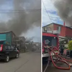 Cuatro viviendas con pérdida total y 18 personas afectadas deja incendio en Santa Bárbara, La Tribuna