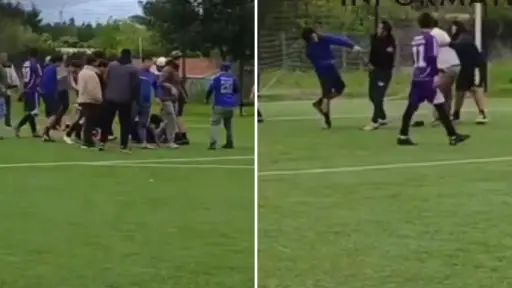 Dos años de suspensión y jugadores inhabilitados: La dura sanción tras riña en partido de fútbol rural en Los Ángeles