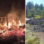 \'Escuchamos una explosión en el living, estaba en llamas\': Pareja relata incendio de su vivienda en los Saltos del Laja, La Tribuna
