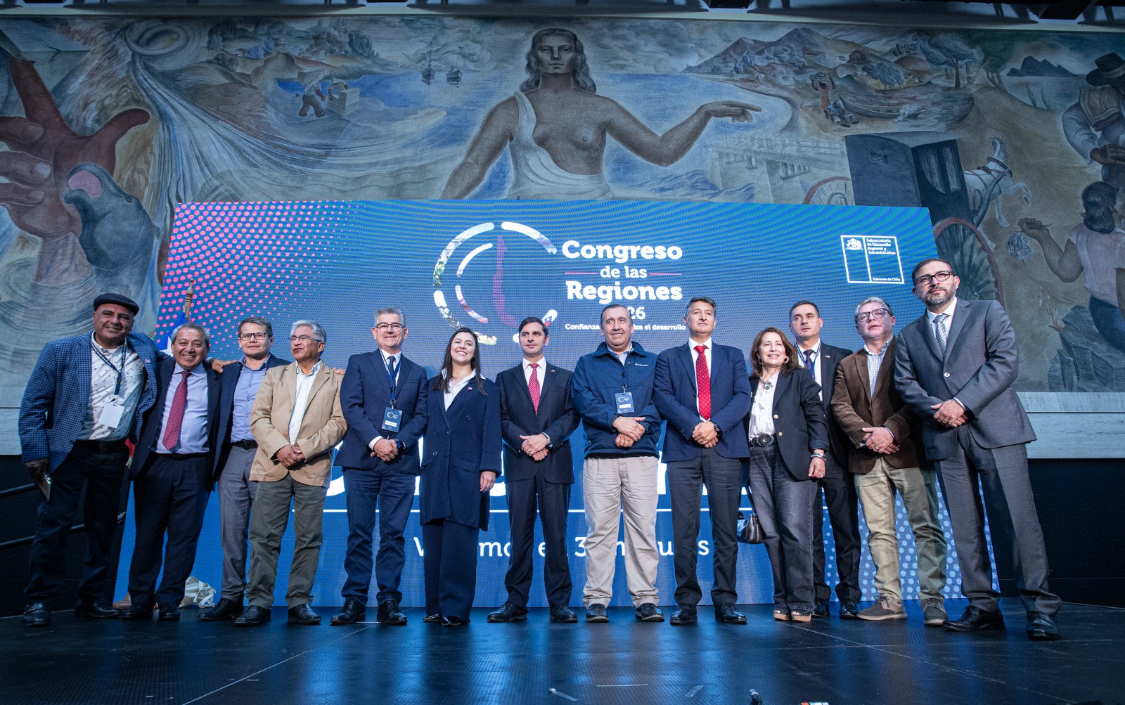Alcalde de Laja participa en apertura del Congreso de las Regiones 2026 en el Biobío / Municipalidad de Laja