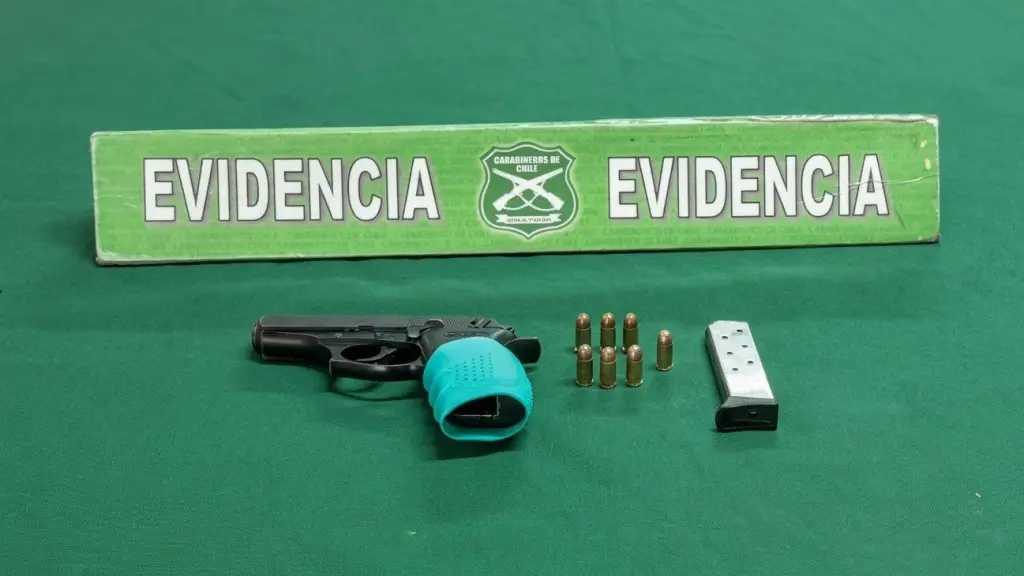 Arma y municiones incautadas por Carabineros de la Sección Centauro en Cabrero, X: @CarabBioBio