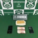 Decomiso de droga e incautación de celulares y dinero, Carabineros de Chile