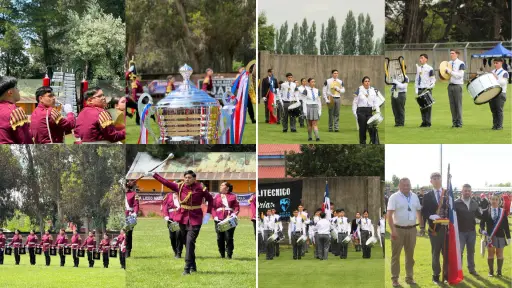 Bandas de guerra de Cabrero y Quilleco suben al podio en concursos nacionales en Ñuble